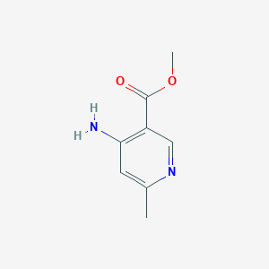 Methyl 4-amino-6-methylnicotinate chemical structure (CAS 886372-01-6)