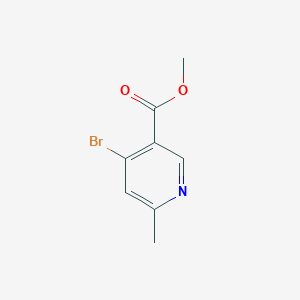 Methyl 4-bromo-6-methylnicotinate chemical structure (CAS 886372-03-8)