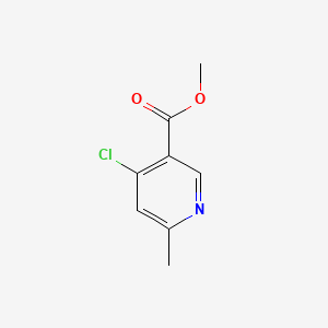 Methyl 4-chloro-6-methylnicotinate chemical structure (CAS 886372-05-0)