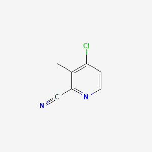 4-Chloro-3-methylpicolinonitrile chemical structure (CAS 886372-07-2)