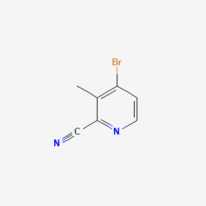 4-Bromo-3-methylpicolinonitrile chemical structure (CAS 886372-11-8)