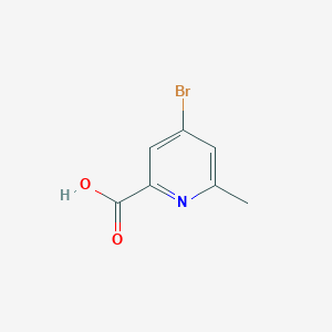 4-Bromo-6-methylpicolinic acid chemical structure (CAS 886372-47-0)