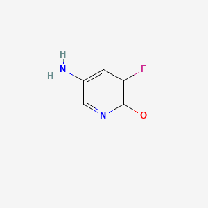 3-Amino-5-fluoro-6-methoxypyridine chemical structure (CAS 886372-63-0)