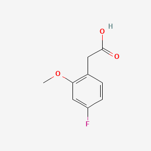 2-(4-Fluoro-2-methoxyphenyl)acetic acid chemical structure (CAS 886498-61-9)