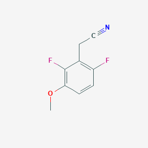 2-(2,6-Difluoro-3-methoxyphenyl)acetonitrile chemical structure (CAS 886498-69-7)
