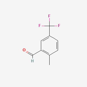 2-Methyl-5-(trifluoromethyl)benzaldehyde chemical structure (CAS 886498-85-7)