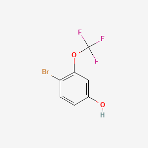 4-Bromo-3-(trifluoromethoxy)phenol chemical structure (CAS 886499-93-0)