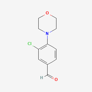 3-Chloro-4-morpholinobenzaldehyde chemical structure (CAS 886500-23-8)
