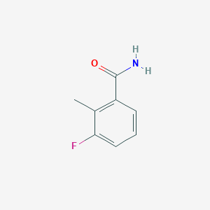 3-Fluoro-2-methylbenzamide chemical structure (CAS 886502-05-2)
