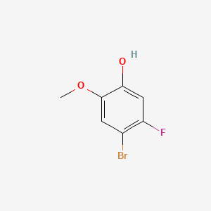4-Bromo-5-fluoro-2-methoxyphenol chemical structure (CAS 886510-25-4)