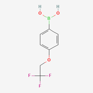 (4-(2,2,2-Trifluoroethoxy)phenyl)boronic acid chemical structure (CAS 886536-37-4)