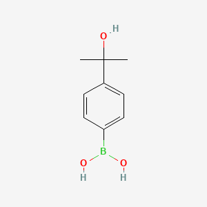 (4-(2-Hydroxypropan-2-yl)phenyl)boronic acid chemical structure (CAS 886593-45-9)