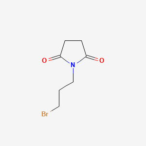 1-(3-Bromopropyl)pyrrolidine-2,5-dione chemical structure (CAS 88661-56-7)