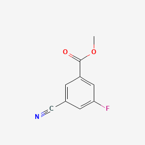 Methyl 3-cyano-5-fluorobenzoate chemical structure (CAS 886732-29-2)