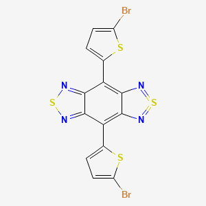 4,7-Bis(5-bromothiophen-2-yl)-2λ4δ2-benzo[1,2-c;4,5-c']bis[1,2,5]thiadiazol chemical structure (CAS 886746-58-3)