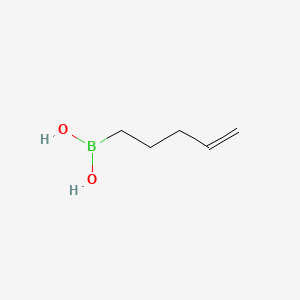 Pent-4-en-1-ylboronic acid chemical structure (CAS 886747-03-1)