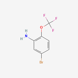 5-Bromo-2-(trifluoromethoxy)aniline chemical structure (CAS 886762-08-9)