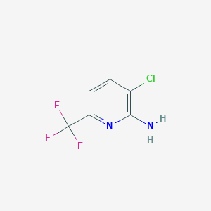 3-Chloro-6-(trifluoromethyl)pyridin-2-amine chemical structure (CAS 886762-09-0)