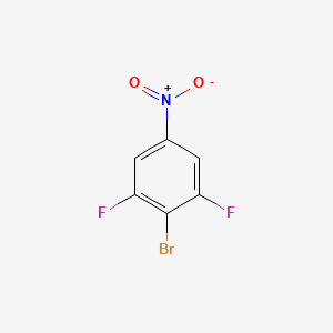 2-Bromo-1,3-difluoro-5-nitrobenzene chemical structure (CAS 886762-62-5)