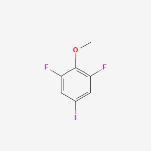 1,3-Difluoro-5-iodo-2-methoxybenzene chemical structure (CAS 886762-68-1)