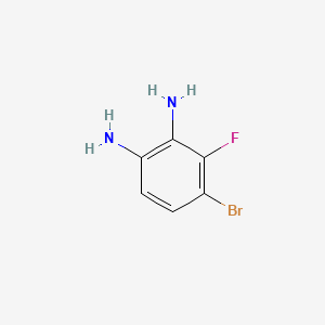 6-Bromo-2,3-diaminofluorobenzene chemical structure (CAS 886762-86-3)
