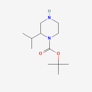 1-Boc-2-Isopropylpiperazine chemical structure (CAS 886766-25-2)
