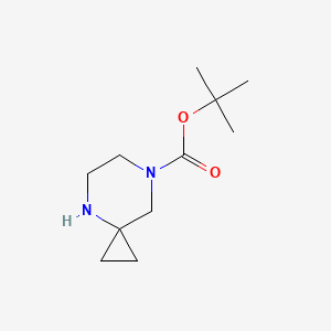 tert-Butyl 4,7-diazaspiro[2.5]octane-7-carboxylate chemical structure (CAS 886766-28-5)