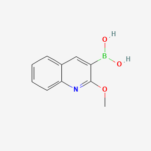 2-Methoxyquinoline-3-boronic acid chemical structure (CAS 886853-93-6)
