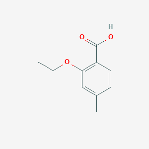 2-Ethoxy-4-methylbenzoic acid chemical structure (CAS 88709-18-6)