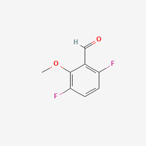 3,6-Difluoro-2-methoxybenzaldehyde chemical structure (CAS 887267-04-1)