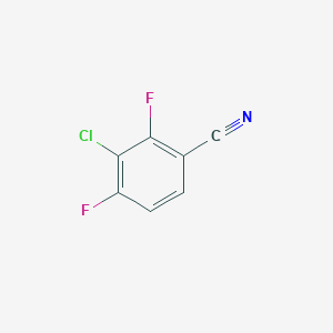 3-Chloro-2,4-difluorobenzonitrile chemical structure (CAS 887267-38-1)