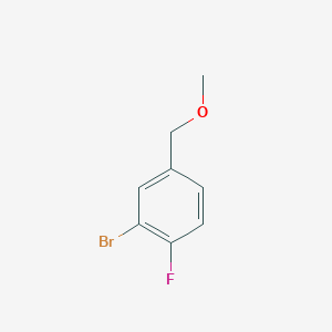 2-Bromo-1-fluoro-4-(methoxymethyl)benzene chemical structure (CAS 887268-22-6)
