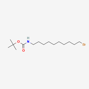tert-Butyl (10-bromodecyl)carbamate chemical structure (CAS 887353-29-9)