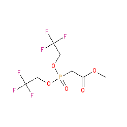 Methyl 2-(bis(2,2,2-trifluoroethoxy)phosphoryl)acetate chemical structure (CAS 88738-78-7)