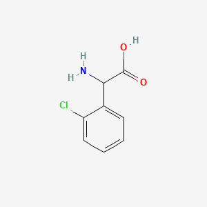 H-DL-Phg(2-Cl)-OH chemical structure (CAS 88744-36-9)