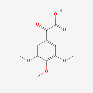 2-Oxo-2-(3,4,5-trimethoxyphenyl)acetic acid chemical structure (CAS 88755-16-2)