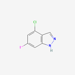 4-Chloro-6-iodo-1H-indazole chemical structure (CAS 887568-21-0)