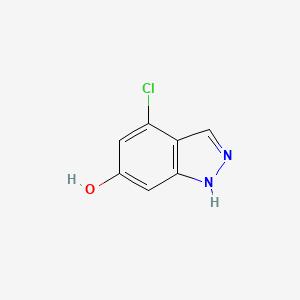 4-Chloro-1H-indazol-6-ol chemical structure (CAS 887569-87-1)