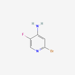 2-Bromo-5-fluoropyridin-4-amine chemical structure (CAS 887570-94-7)