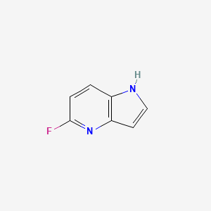 5-Fluoro-1H-pyrrolo[3,2-b]pyridine chemical structure (CAS 887570-96-9)