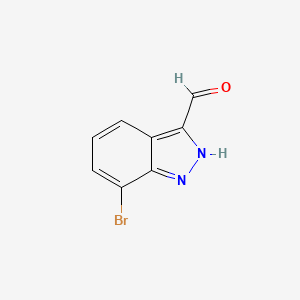 7-Bromo-1H-indazole-3-carbaldehyde chemical structure (CAS 887576-89-8)