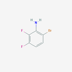 6-Bromo-2,3-difluoroaniline chemical structure (CAS 887579-74-0)