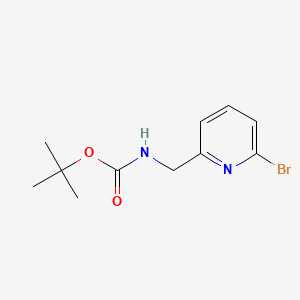 tert-Butyl ((6-bromopyridin-2-yl)methyl)carbamate chemical structure (CAS 887580-31-6)