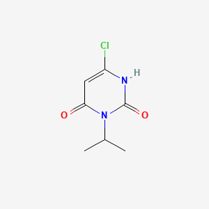6-chloro-3-isopropylpyrimidine-2,4(1H,3H)-dione chemical structure (CAS 887581-47-7)