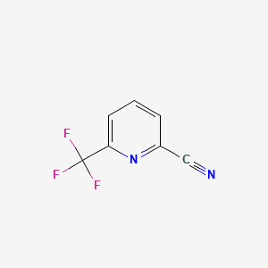 6-(Trifluoromethyl)picolinonitrile chemical structure (CAS 887583-52-0)