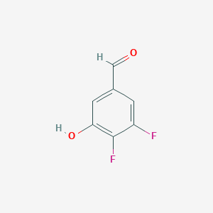 3,4-Difluoro-5-hydroxybenzaldehyde chemical structure (CAS 887584-91-0)