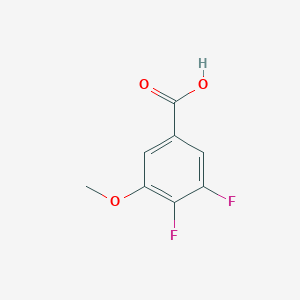 3,4-Difluoro-5-methoxybenzoic acid chemical structure (CAS 887584-98-7)