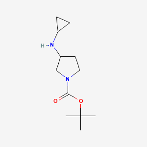 tert-Butyl 3-(cyclopropylamino)pyrrolidine-1-carboxylate chemical structure (CAS 887587-25-9)