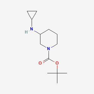 tert-Butyl 3-(cyclopropylamino)piperidine-1-carboxylate chemical structure (CAS 887588-04-7)
