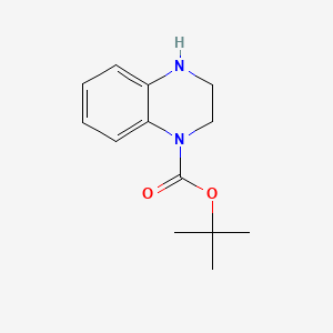 tert-Butyl 3,4-dihydroquinoxaline-1(2H)-carboxylate chemical structure (CAS 887590-25-2)
